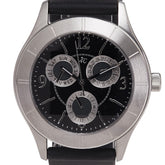 ヨンドシー 腕時計 クオーツ ブラック文字盤 ステンレススチール ラバー メンズ 4℃ 【中古】